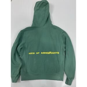 Kids of Immigrants Unisex Heavyweight Fleece Logo USA Hoodie Medium